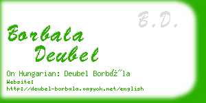 borbala deubel business card